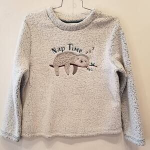 Secret Treasures Cozy Aqua Blue Top Lounge Wear Nap Time Pajamas Size L